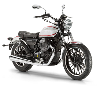 Illustration for article titled Here's The First Glimpse At The All New Moto Guzzi V9 Bobber, Roamer V9, And 230 Horsepower RSV4RF